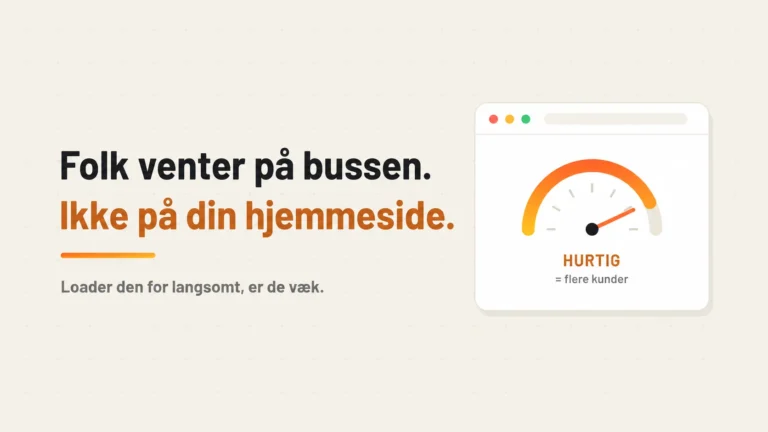 Grafik om vigtigheden af hurtig indlæsningstid på hjemmesider.