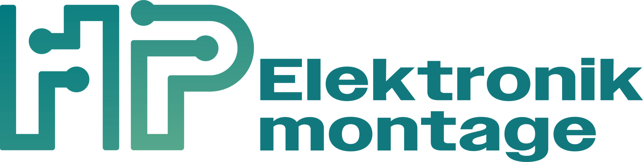 HP Elektronik montage logo i grønne nuancer